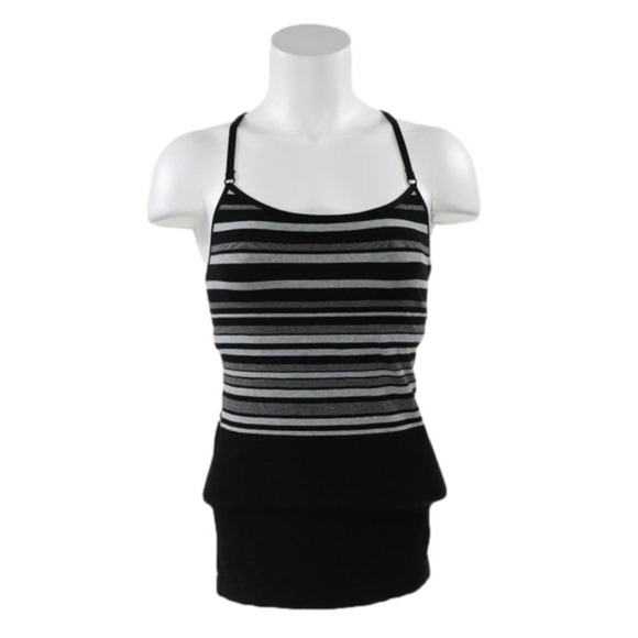 ATHLETA Women's Active Tank/Tee‎ Size:S Black Gray - Picture 1 of 3